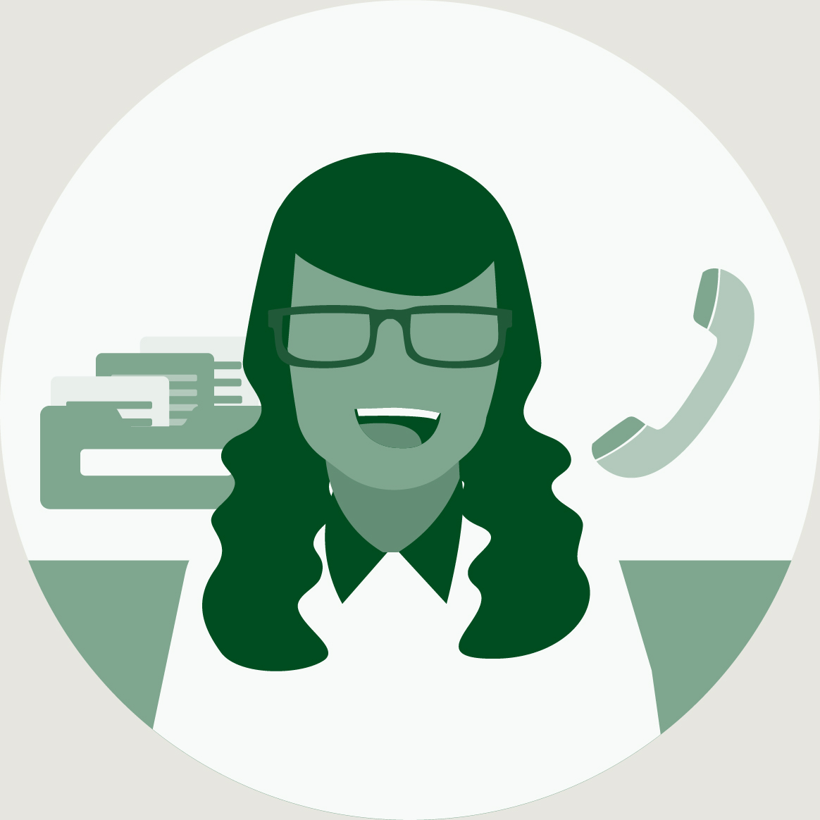office woman icon
