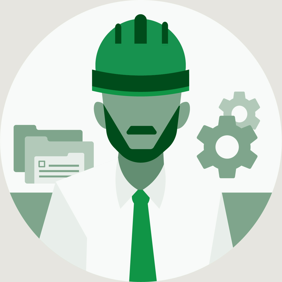 manager in a hardhat icon
