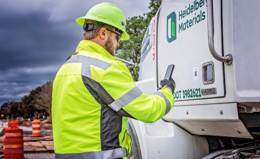 MQT 1 Man scanning qr code on truck