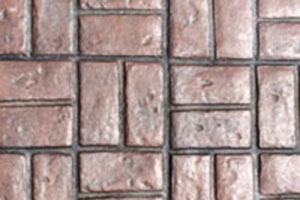 Herringbone Used Brick  stamp