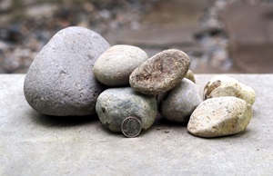 stream bed gravel stones