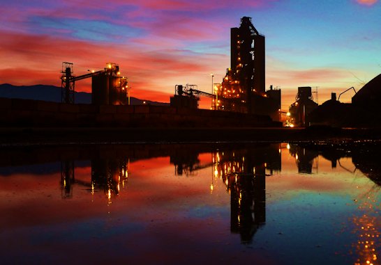 Tehachapi Plant at sunset