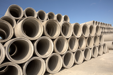 concrete pipes